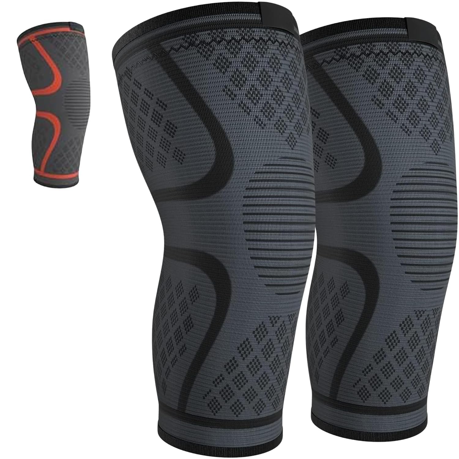 2 PCS Compression Knee Brace Support Sleeve For Joint Meniscus Arthritis