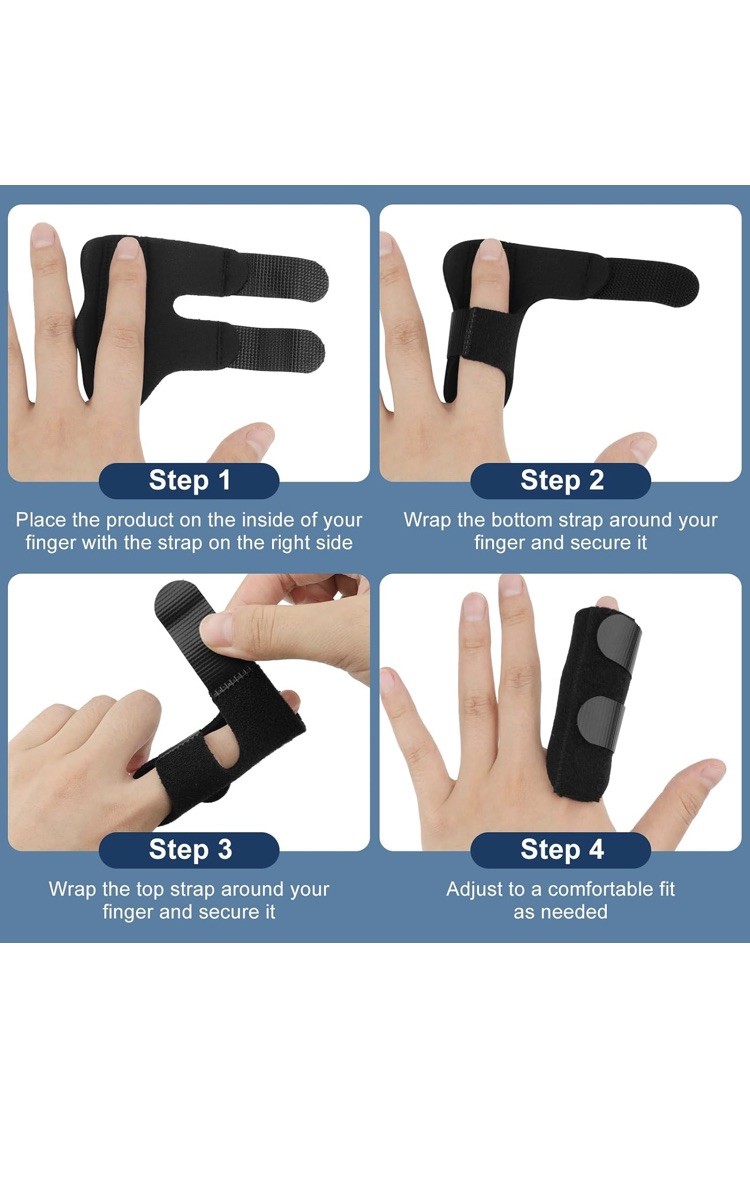 1PC Multi Finger Joint Splint Stabilizer Adjustable Straightener Arthritis Brace