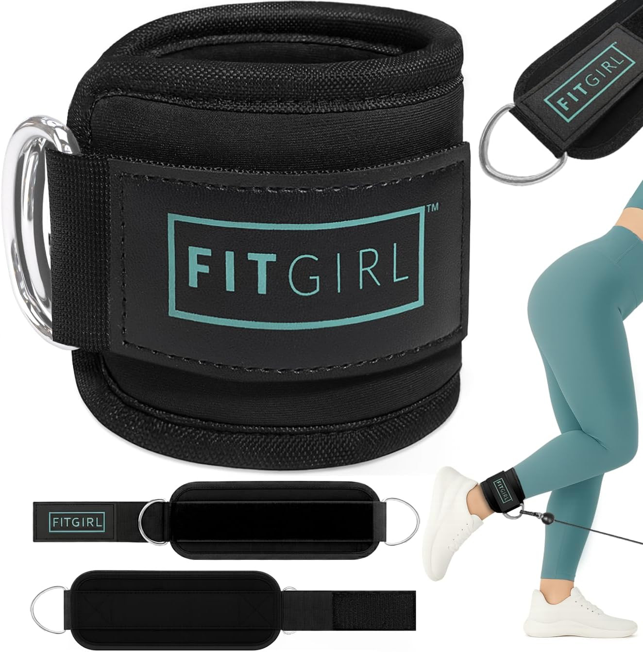 Padded Ankle Strap for Cable Machines – Perfect for Glute Workouts