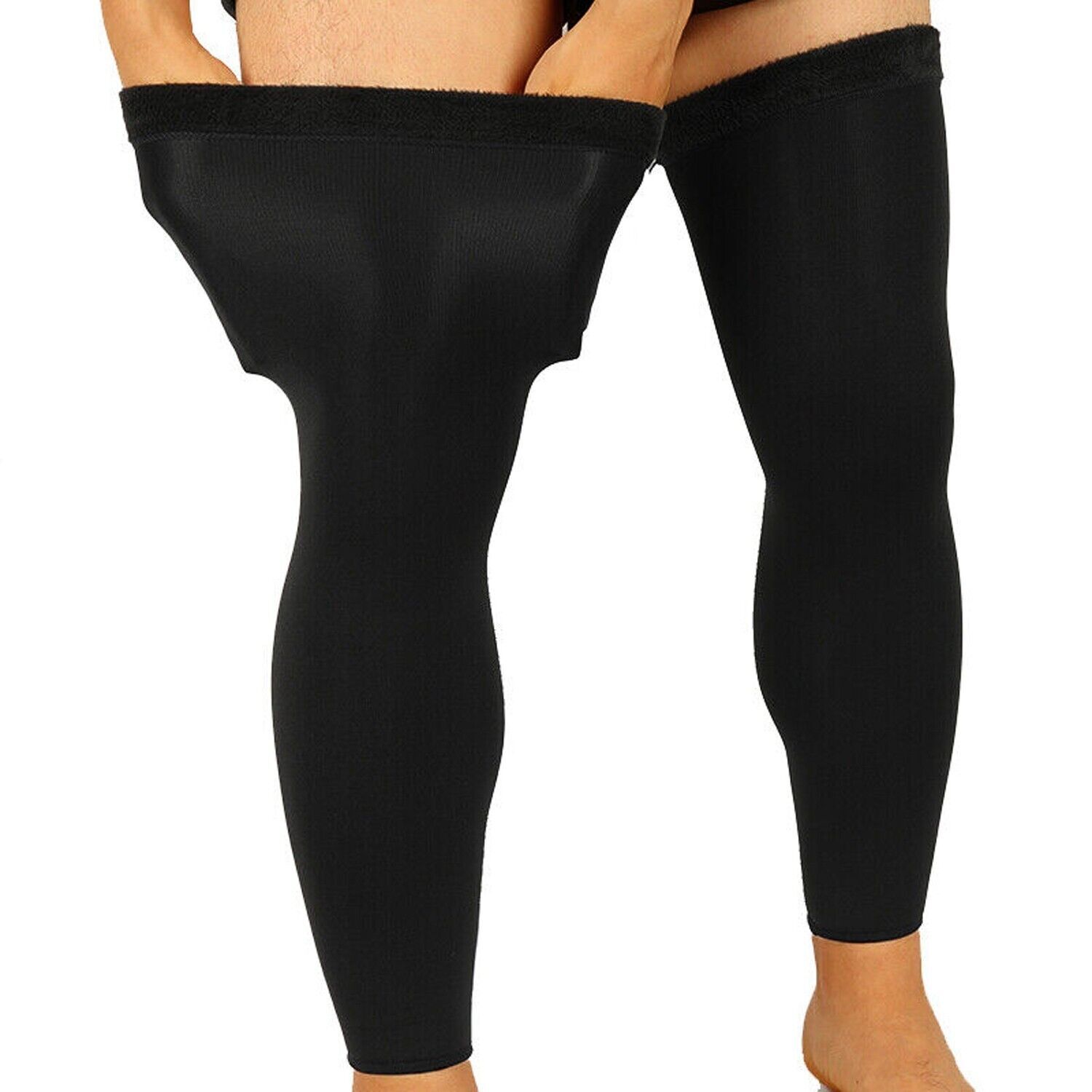 High Compression Knee Sleeves with Anti-Slip Silicone for Sports, Running, Gym