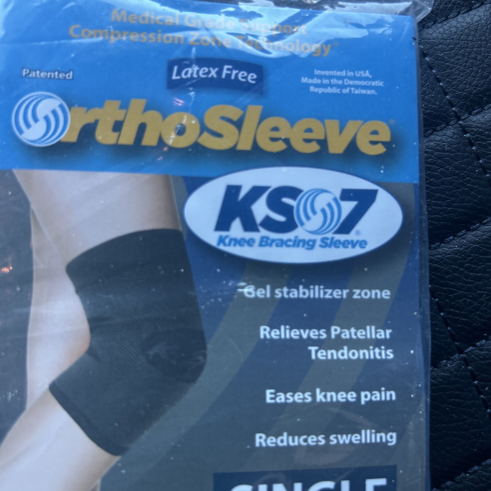 OrthoSleeve Size 3XL Single Knee Brace Ks7 Beige Gel Stabilizer Zone