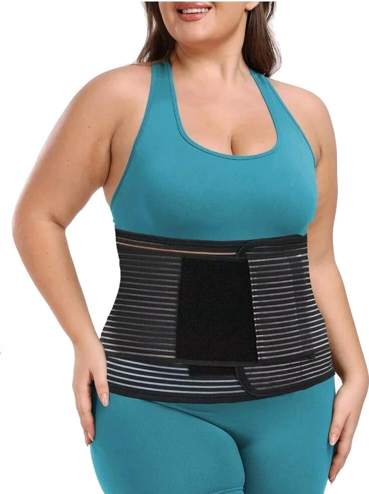 Postpartum Belly Band Abdominal Binder Surgery L/XL Compression Wrap Belt NEW