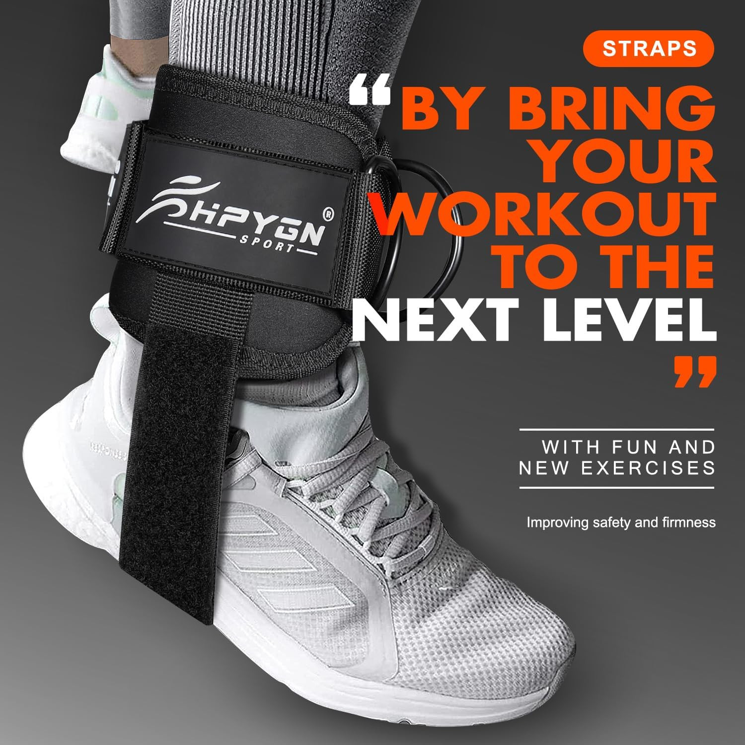 Ankle Strap for Cable Machine, Padded Ankle Straps for Cable Machine Kickbacks,