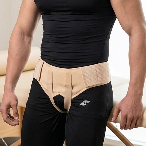 Abdominal Double Hernia Care Brace – Fully Adjustable Post-Surgery Groin Support
