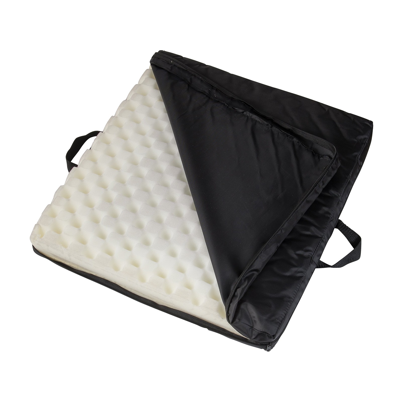 DMI Gel Foam Wheelchair Seat Cushion for Pressure 1 count (pack of 1), Black