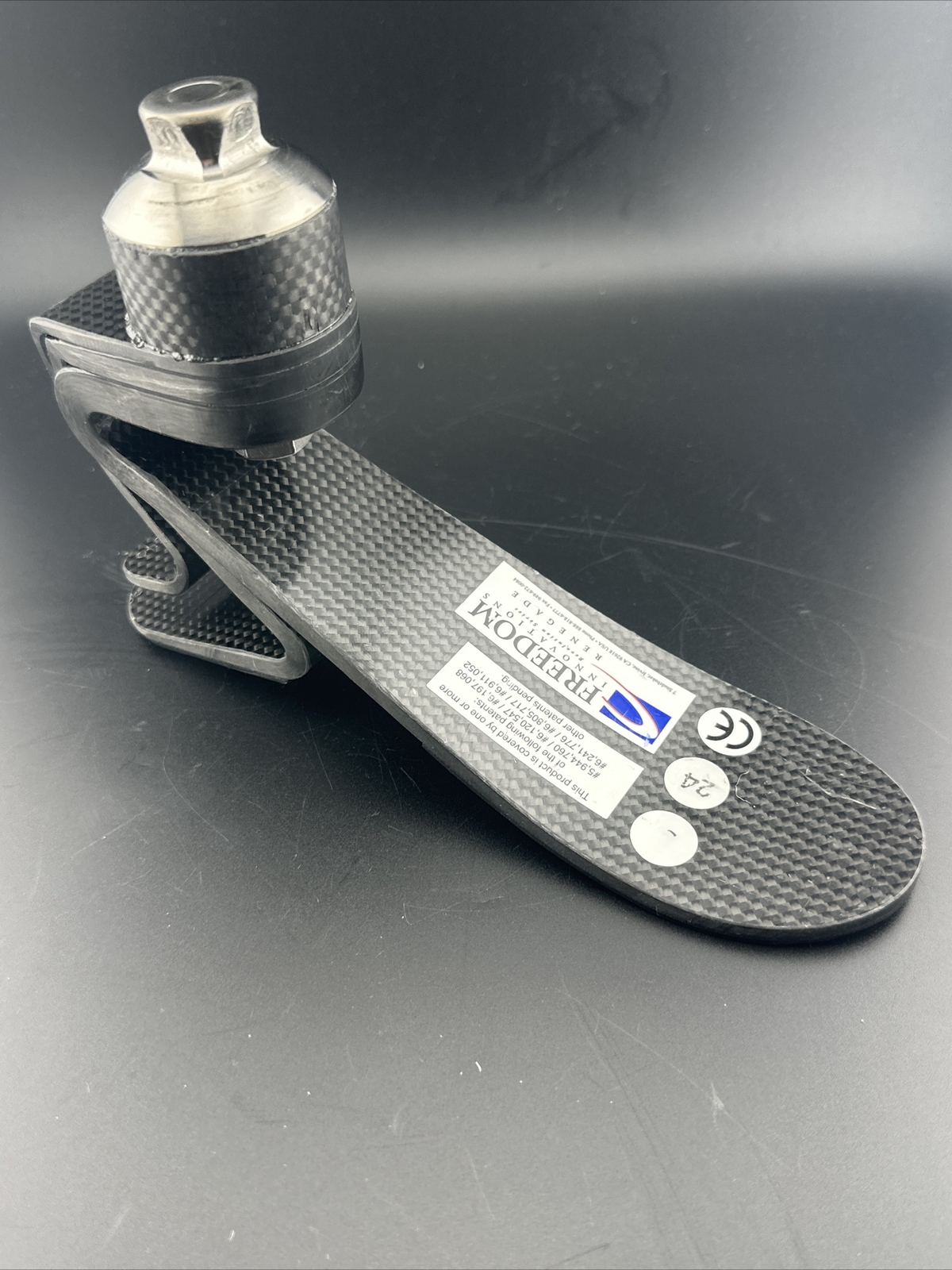 freedom ottobock renegade prosthetic foot. size 24 category 5.