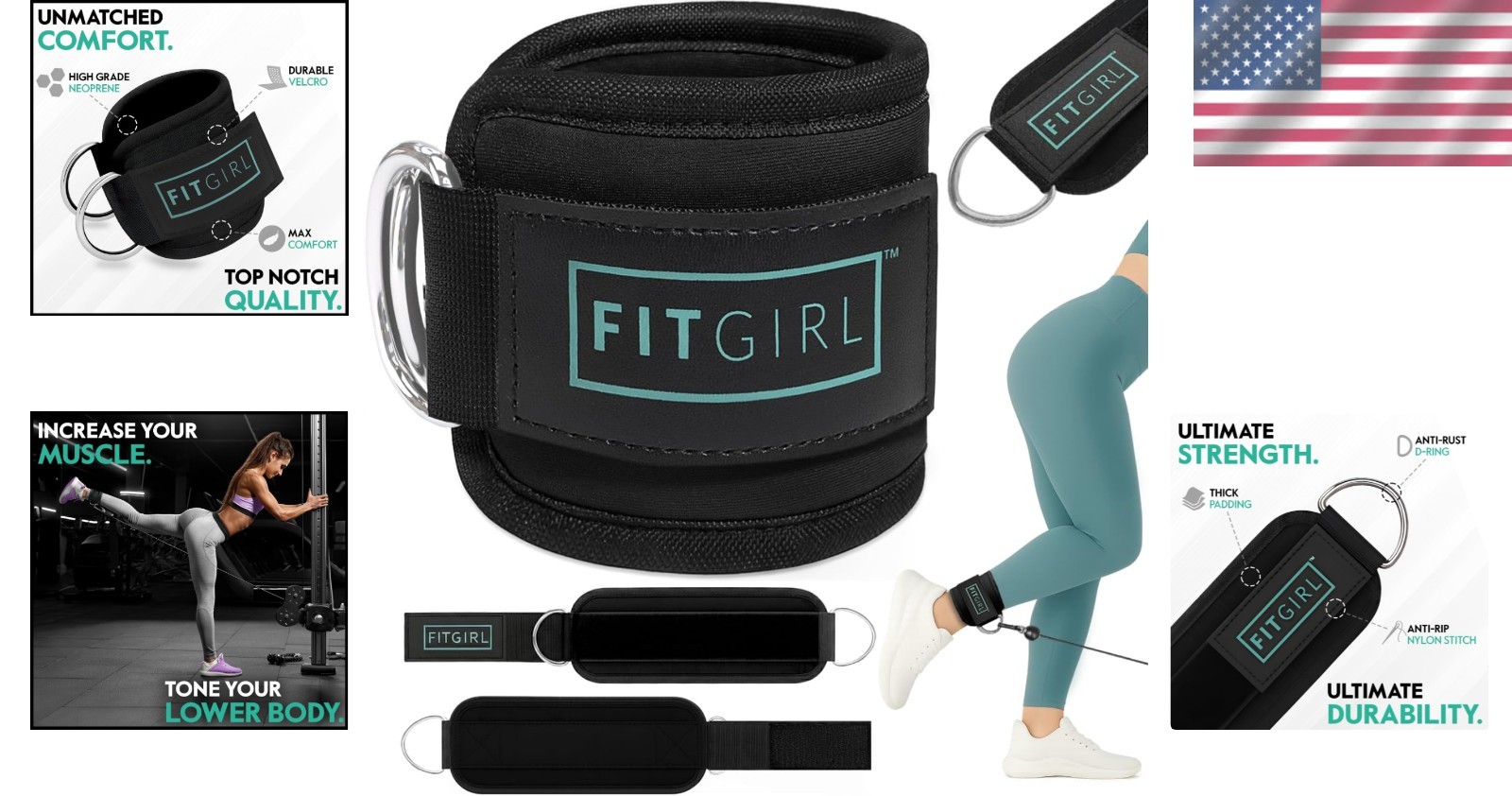 Cable Machine Ankle Strap – Supreme Comfort & Support for Women’s Leg Exercises
