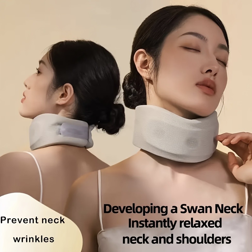 1 Adjustable Posture Corrector Neck Brace – Breathable Cooling Fabric with…
