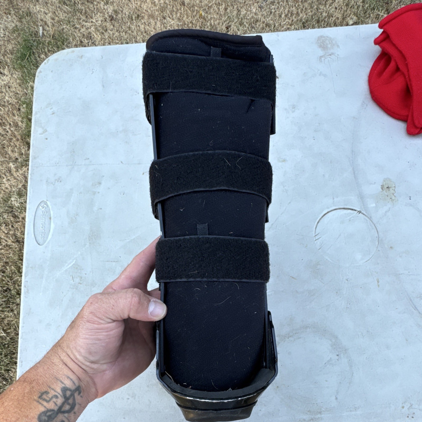Breg Adjustable Walking Boot Size S Black Immobilization Foot/Ankle Plastic