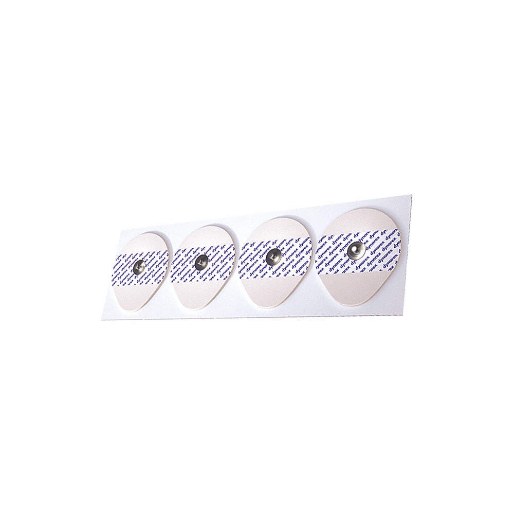 DYNAREX 7102 Snap Electrodes,White,1.97″ Dia,PK600 36PW41