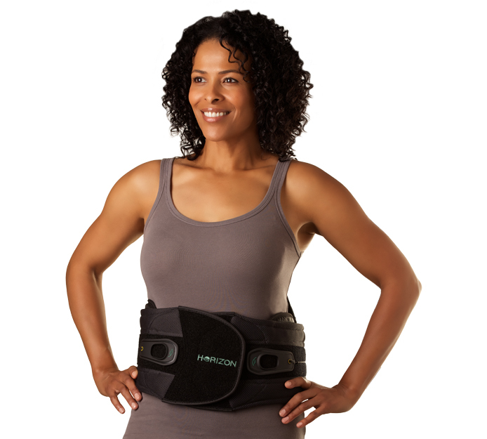 Aspen Medical Horizon Lumbar 637 Support Back Brace Black Adjustable L0637 New
