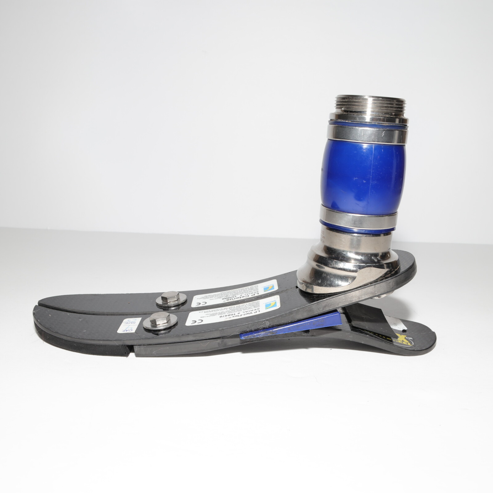 OSSUR LP VARI-FLEX CARBON X PROSTHETIC FOOT w CETERUS SHOCK PYLON Sz 25 / CAT 4