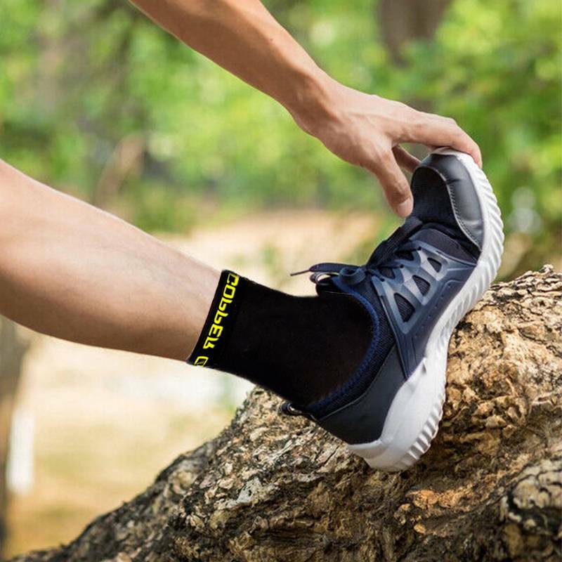 Ankle Support Brace Copper Compression Sleeve Joint Planter Fasciitis Gym Sports