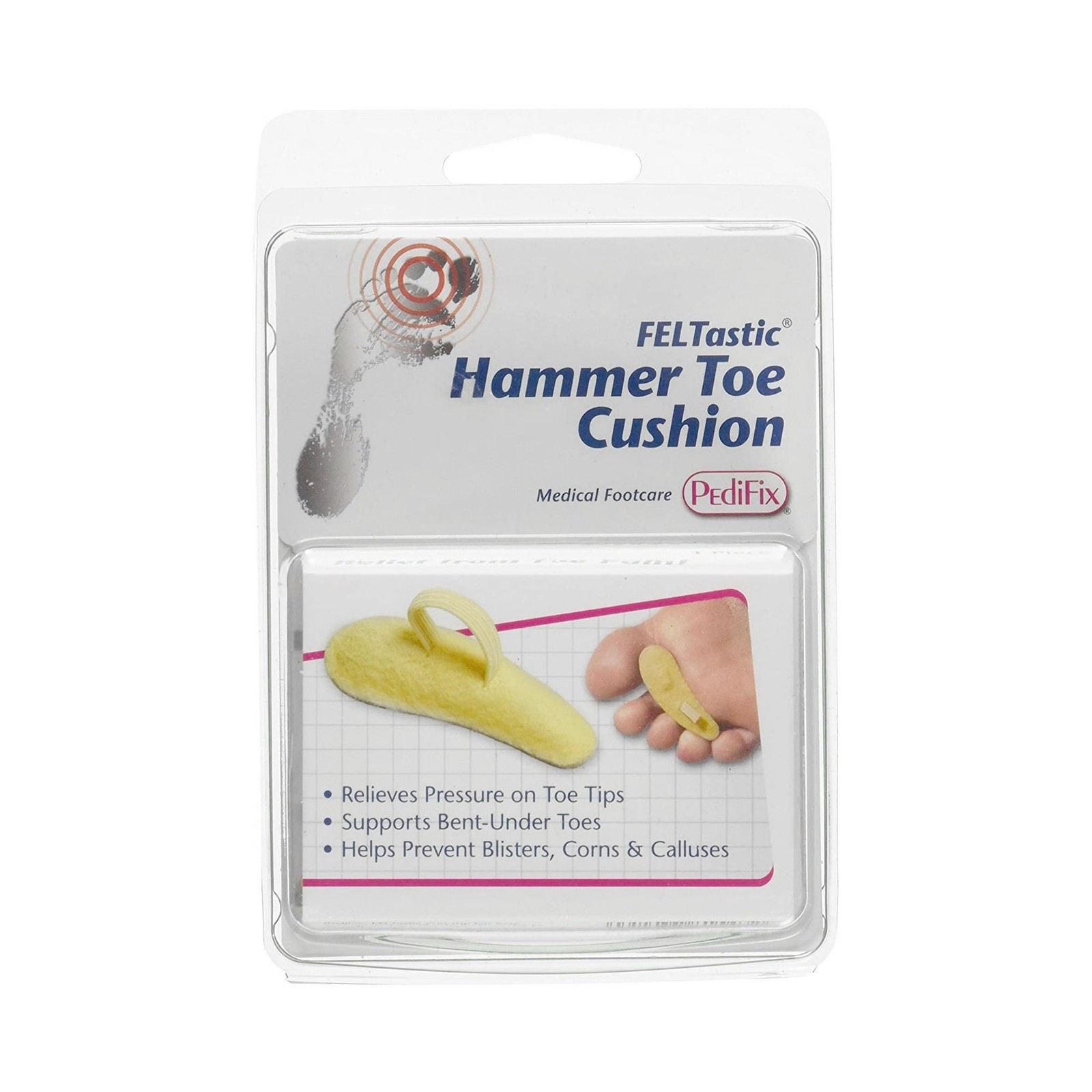 Pedifix Beige Hammer Toe Crest Large Pull-On for Right Foot 8154B-LR 3 Ct