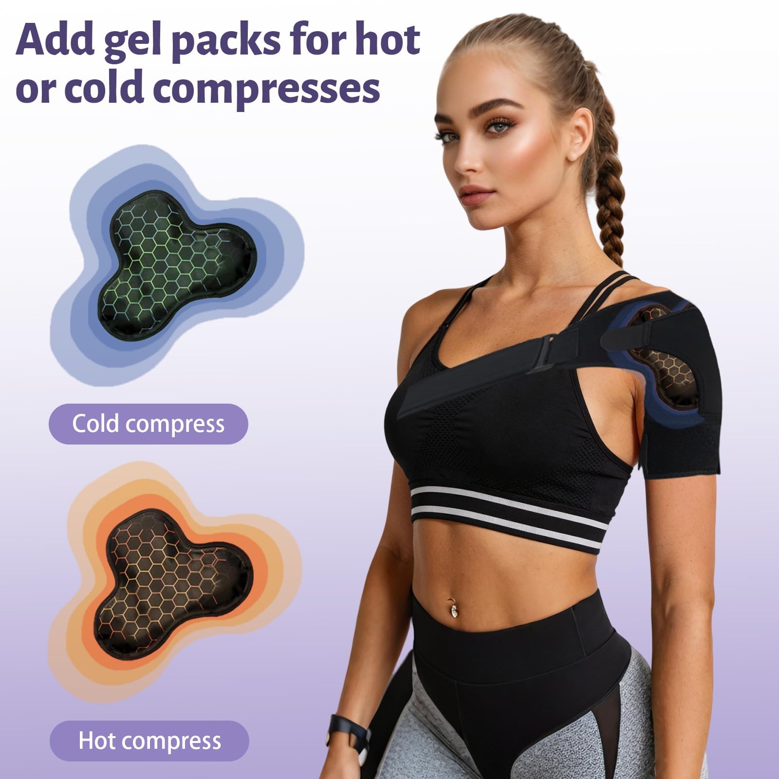 Shoulder Brace for Women, Rotator Cuff Shoulder Brace, Adjustable and Can be …