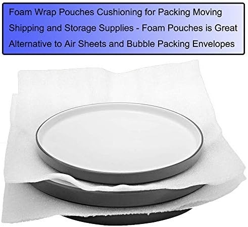 60 Pack Foam Pouches, 3 Sizes Thick Cushion Wrap Pouches Foam Wrap Sheets Packin