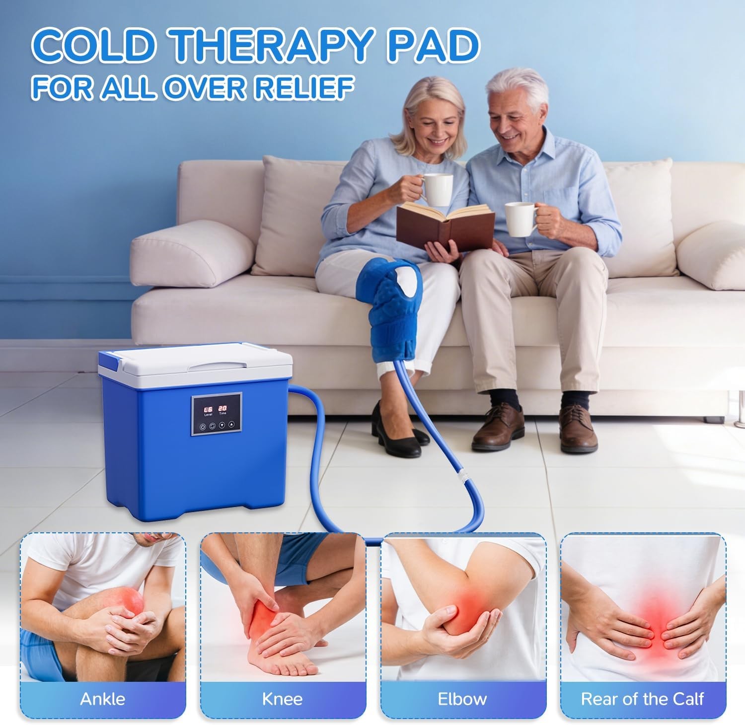 SELOOYE Cold Therapy Machine Programmable Timer Wireless Remote Quiet Pump