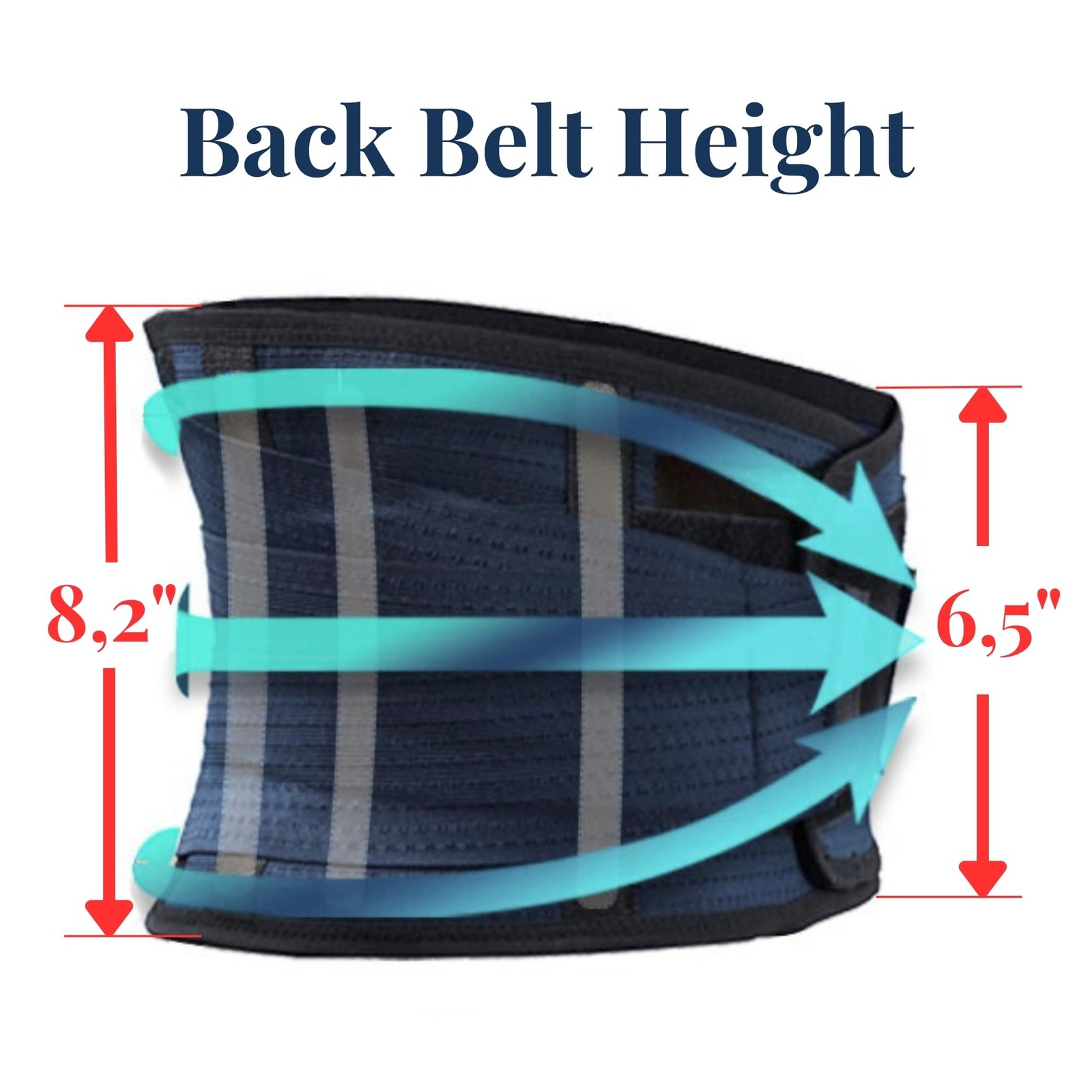 Back Support Lower Back Brace for Back Pain Relief – Thin Breathable Rigid 6 rib