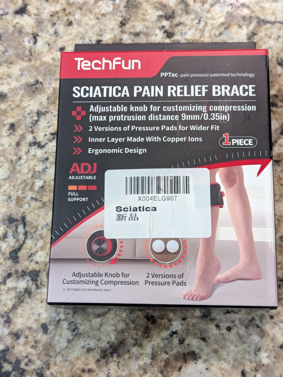 TechTun Sciatica Pain Relief Brace Adjustable 1 piece