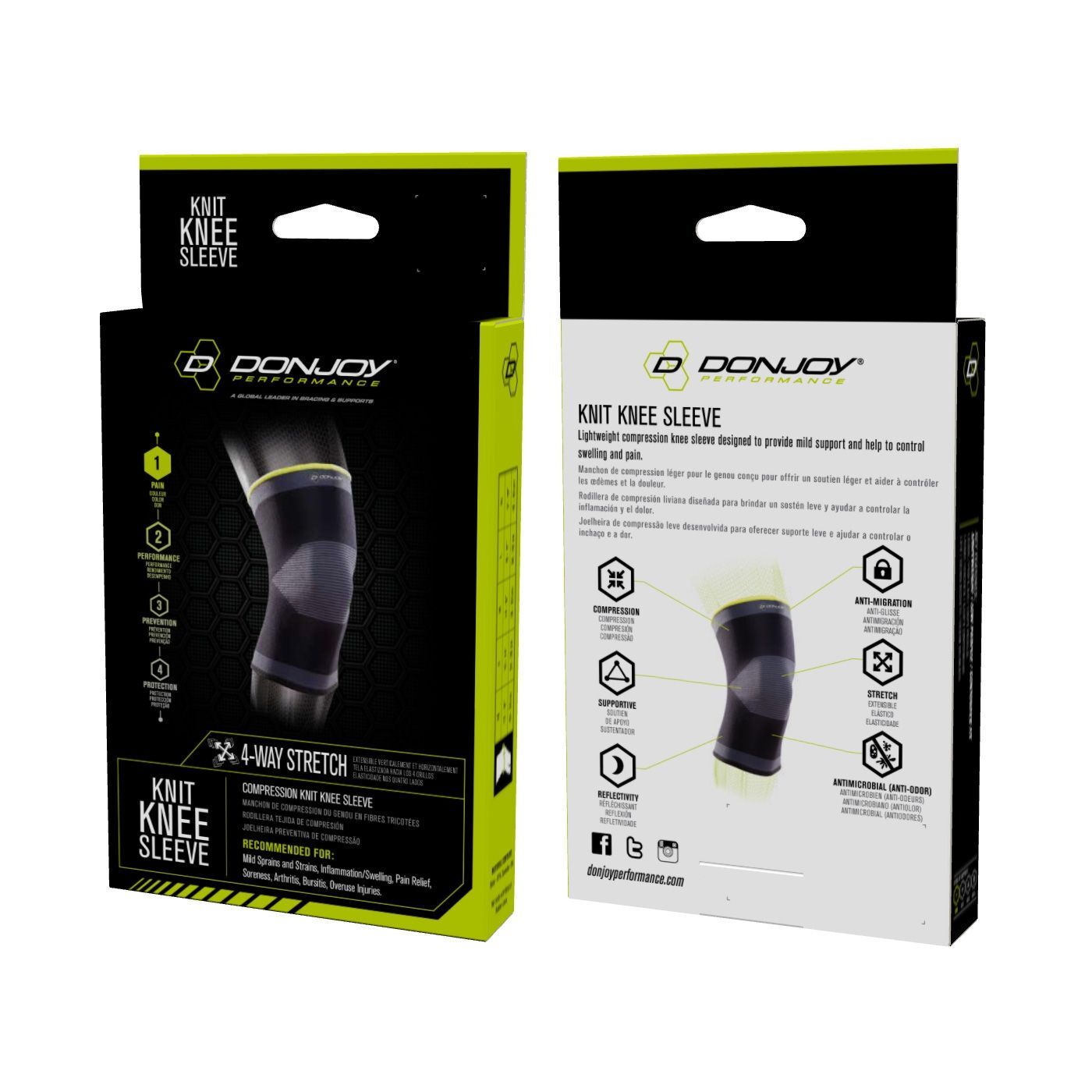 DonJoy Performance ANAFORM Knit Knee Sleeve