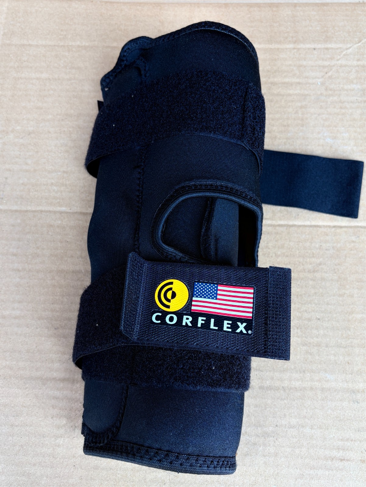 Corflex 13″ Anterior Closure Knee Wrap Op Pop w/Hinge 3/16″ XL NEW