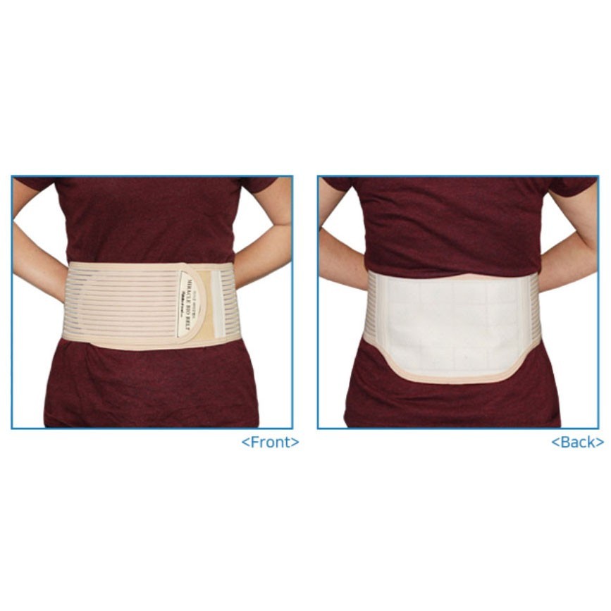 Korean Miracle Bio magnetic Ceramic Back Support Belt Lumbar Back Brace 3 Item