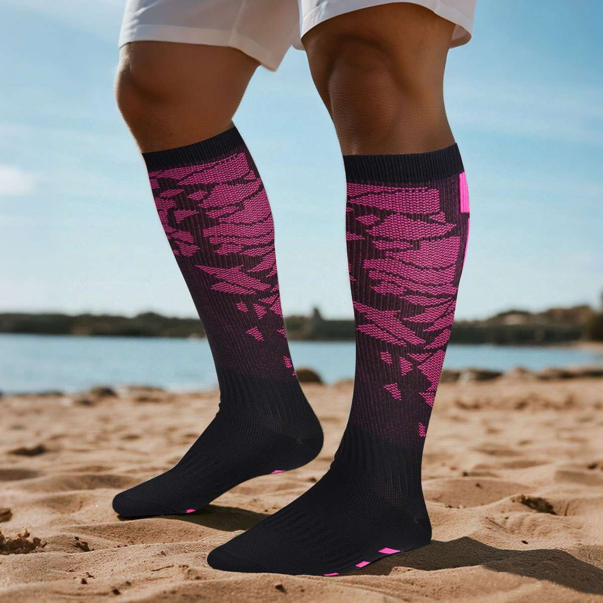 6Pairs Compression Socks Stocking Women Men Knee High Graduated Support S/M-L/XL