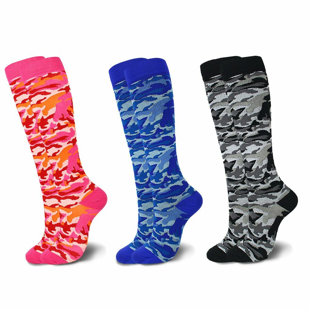 New 3pairs Copper Infused Compression Socks 20-30mmHg Graduated Mens Womens S-XL