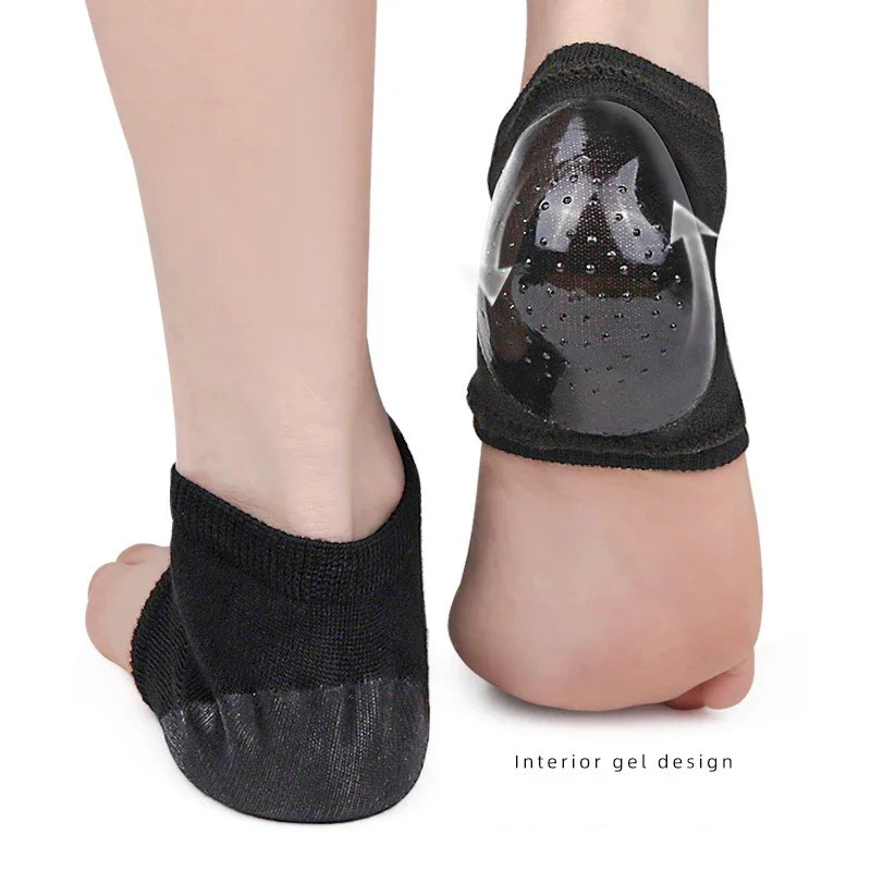 1 Pair Gel Heel Cover Protectors Heel Pads Heel Cups Cushion Foot Care Repair Sk