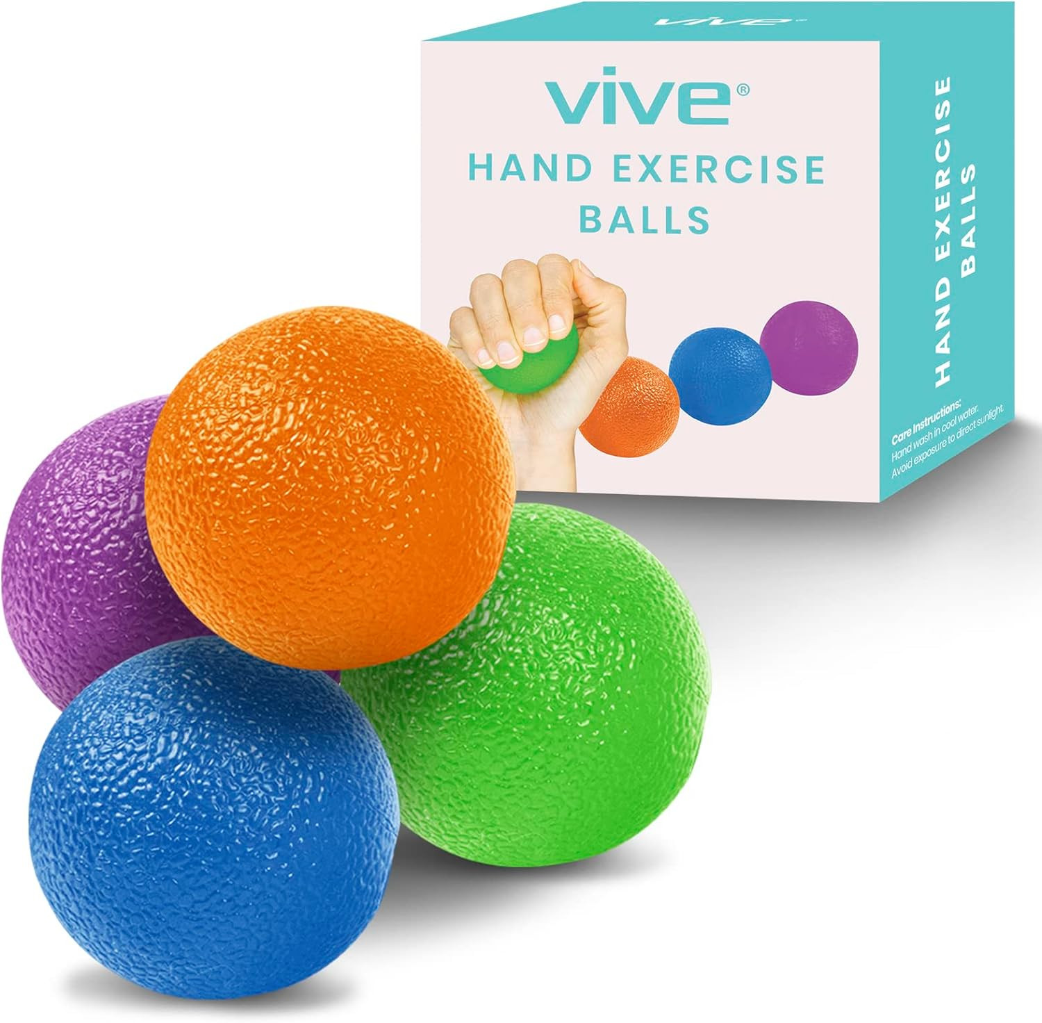 Squeeze Balls Hand Therapy Grip Strengthener for Arthritis Wrist & Finger Relief