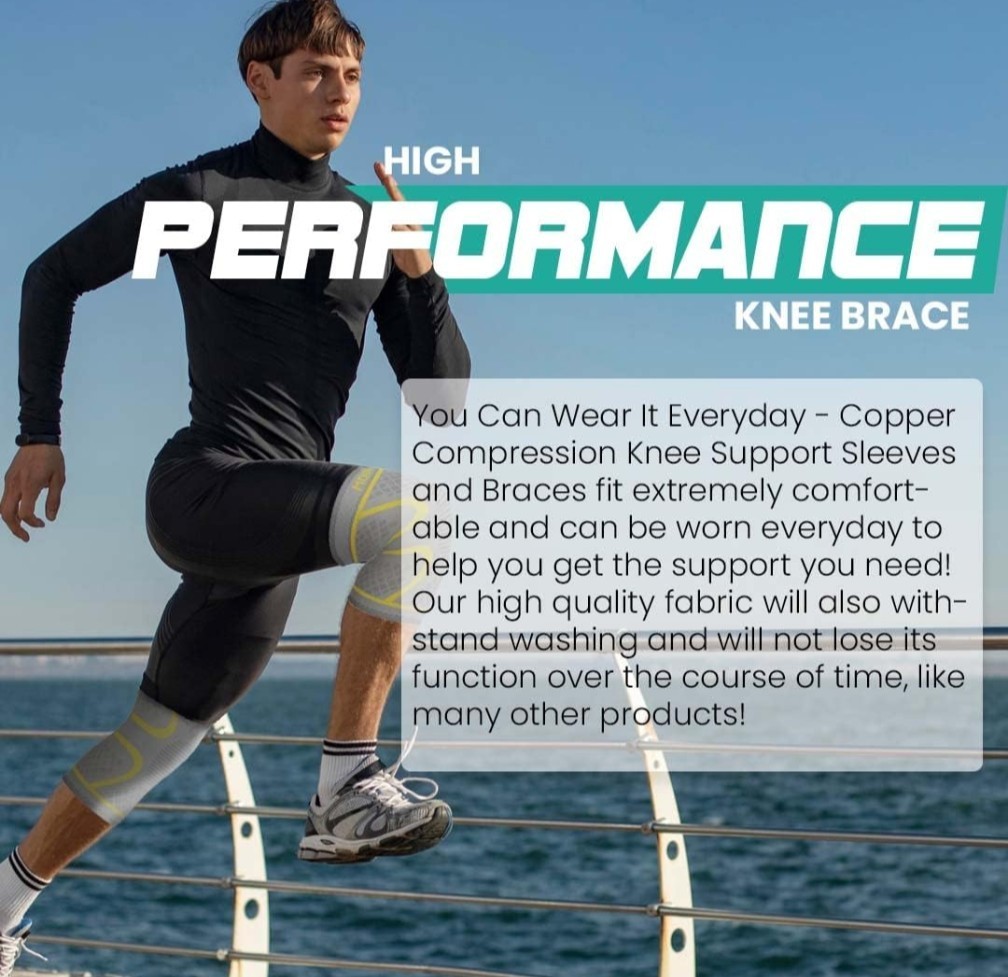 Modvel Large Compression Knee Brace Set Men Women Running ACL Arthritis Relief