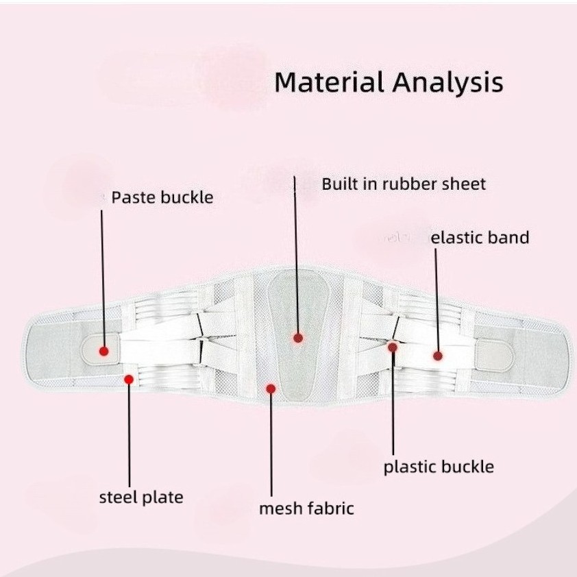 Adjustable Lower Back Brace Lumbar Support Waist Belt For Men Women Pain Relief