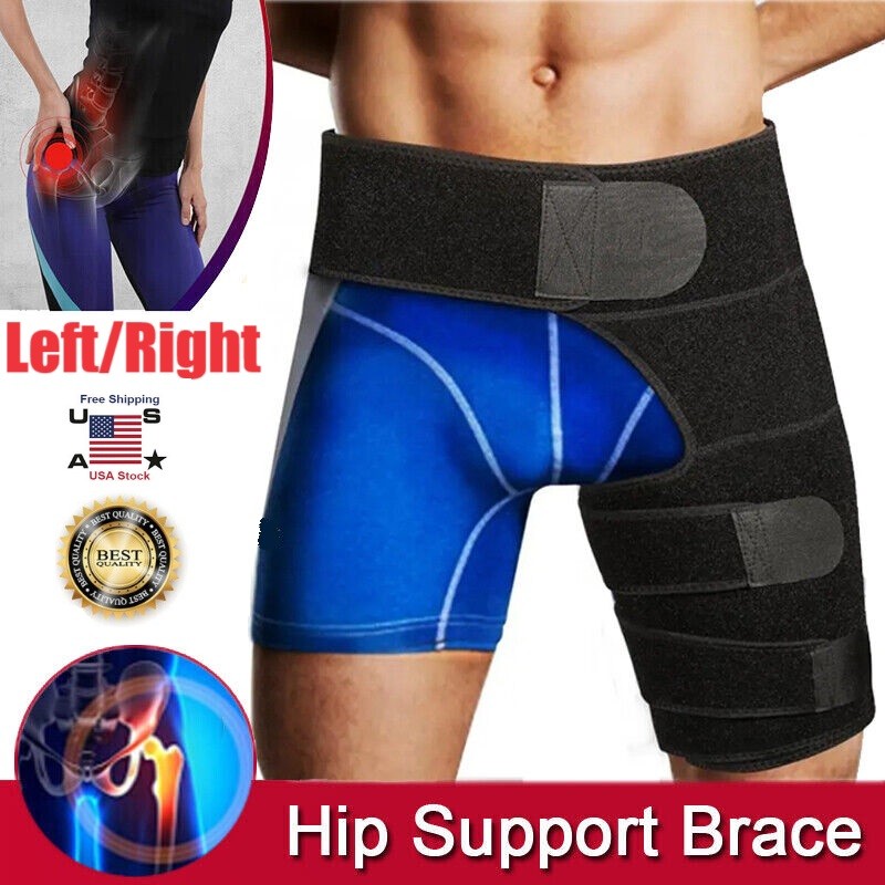 1/2*Hip Brace for Sciatica Pain Relief,Compression Support Wrap for Thigh Injury