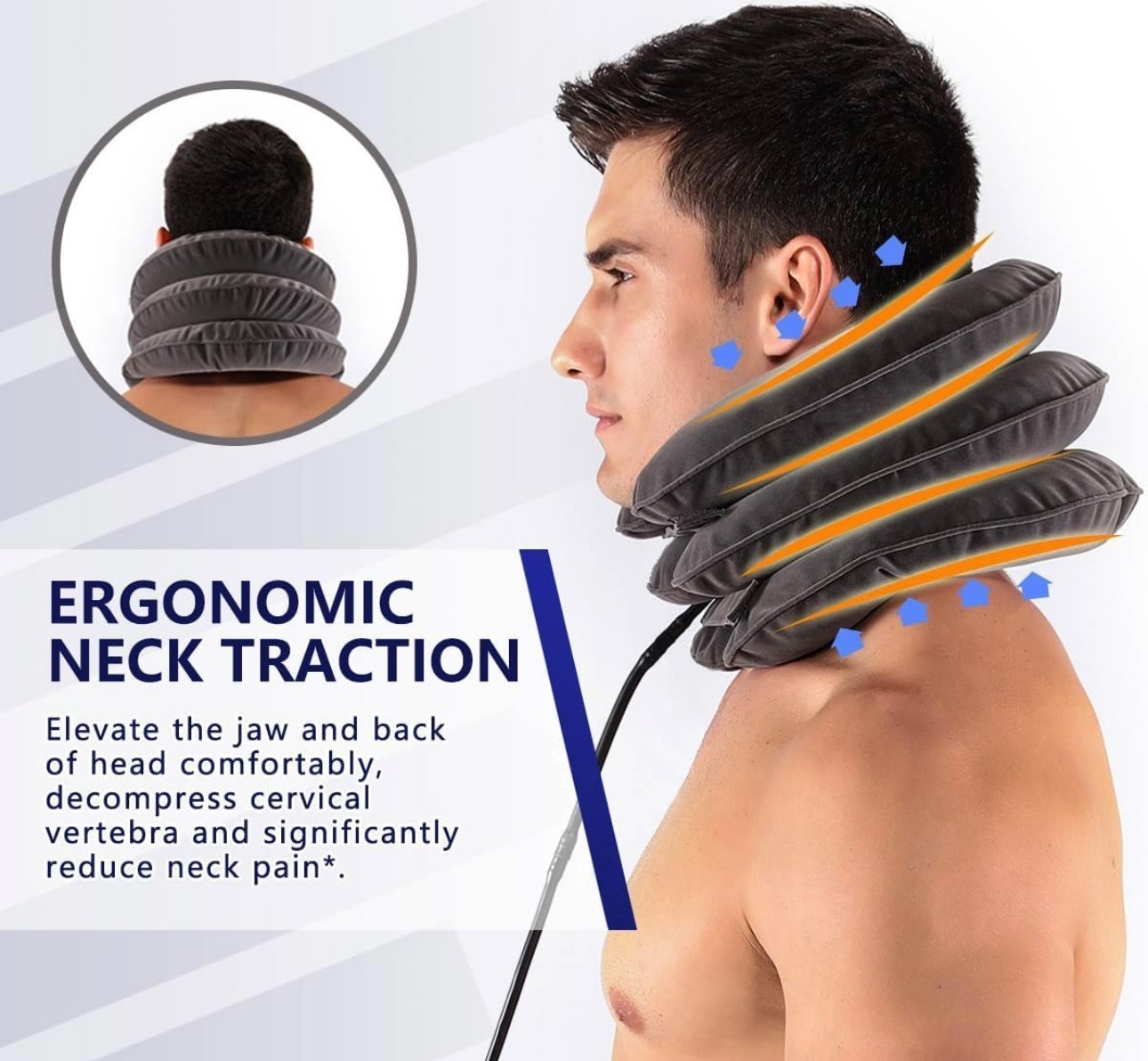 Cervical Neck Traction Device Collar Brace Support Pain Relief Stretcher Therapy
