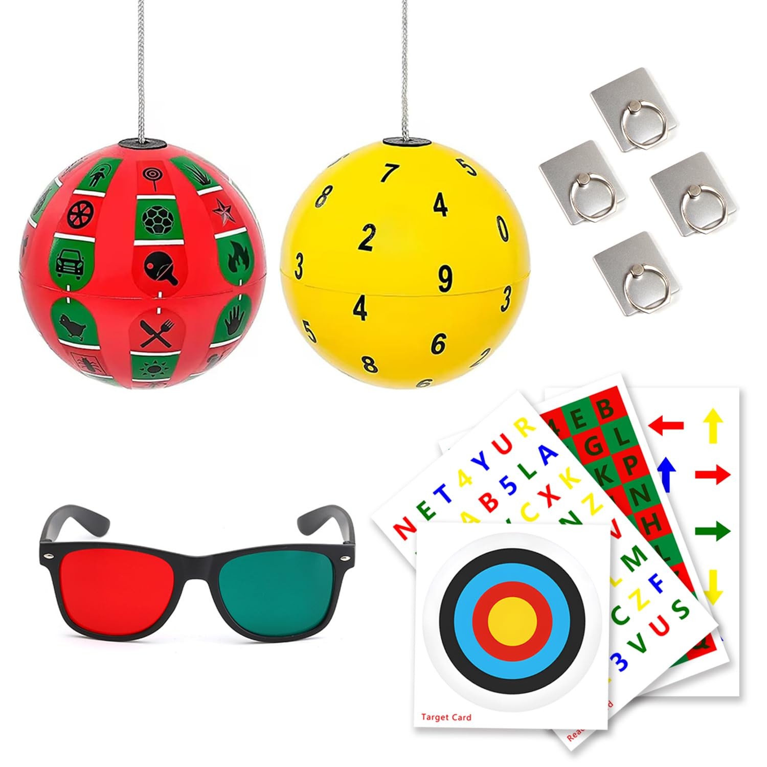 Marsden Balls Hand-Eye Coordination Visual Training 9cm Diameter 2 Colors