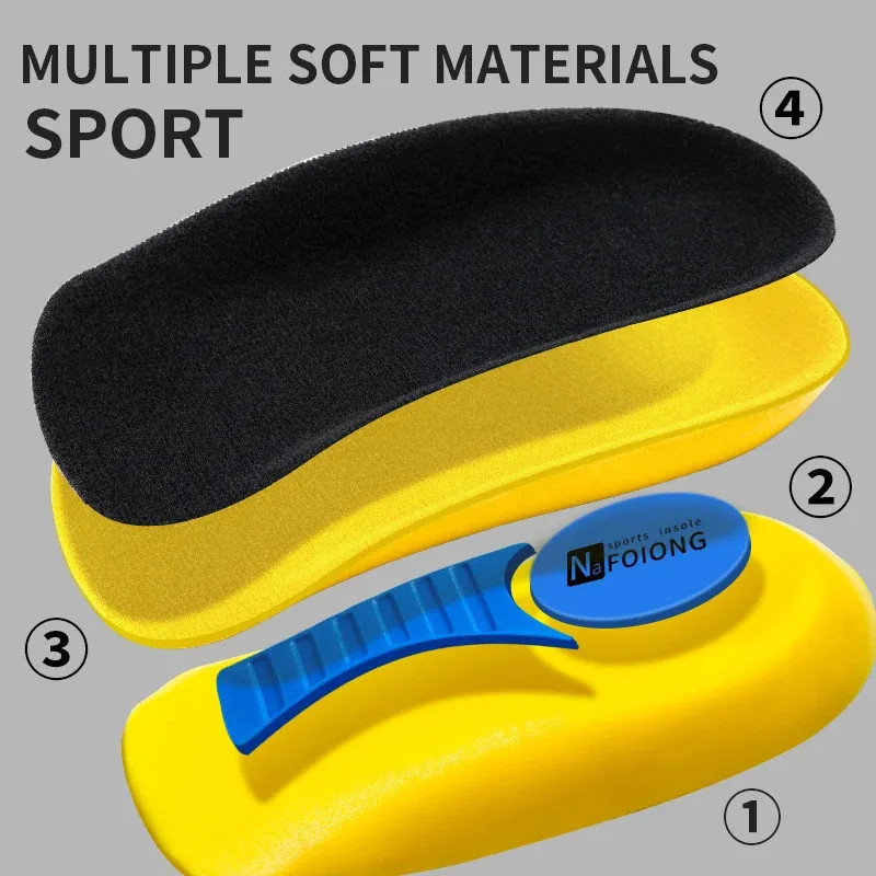 Half Orthopedic Insoles for Men Women Foot Heel Spurs Pain Cushion Foot Massager