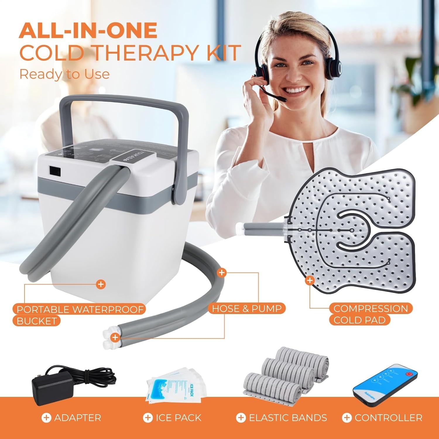 Cold Therapy Machine Knee Compression Ice Therapy Acl Recovery Portable