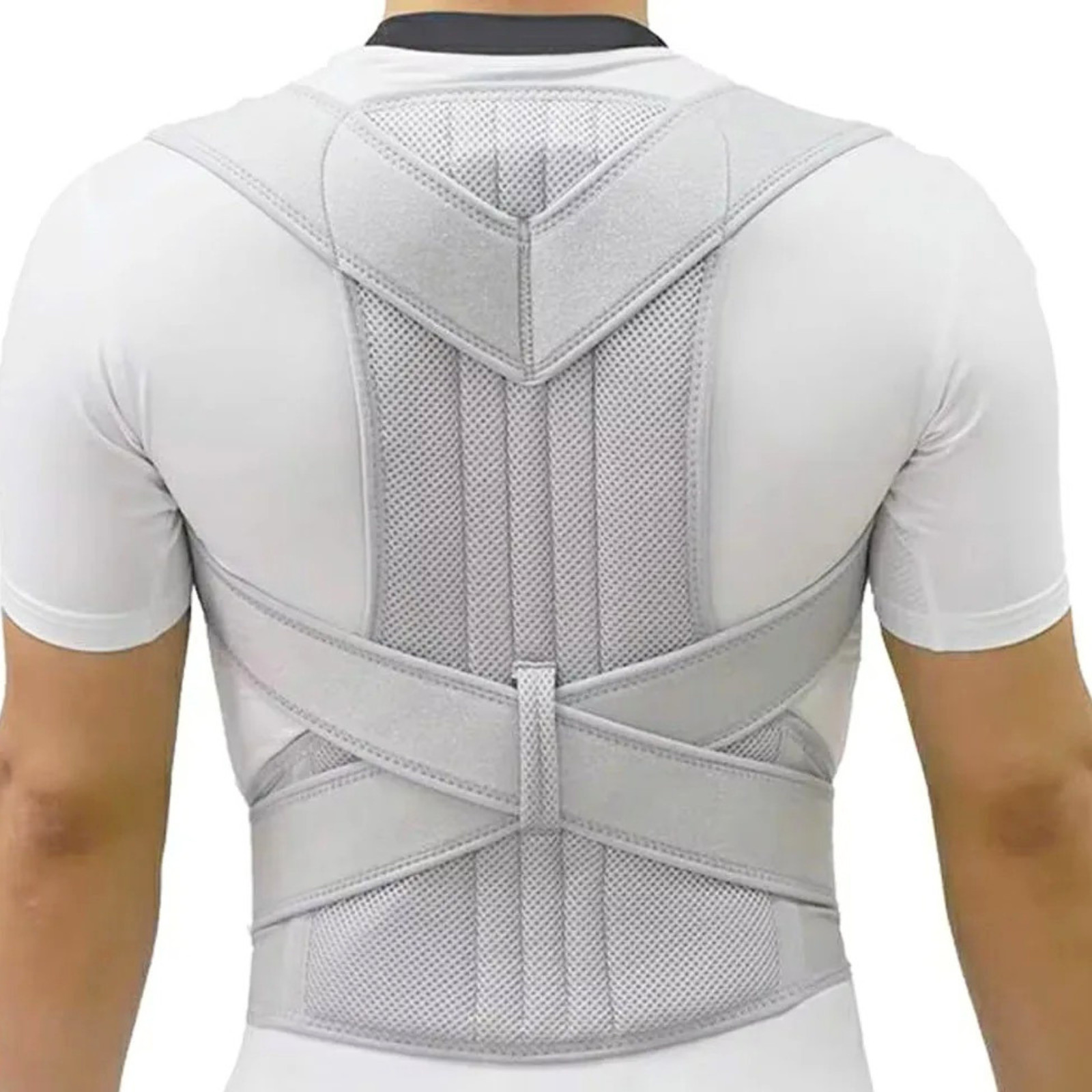 Adjustable Posture Corrector Low Back Support Shoulder Brace Belt For Men Women