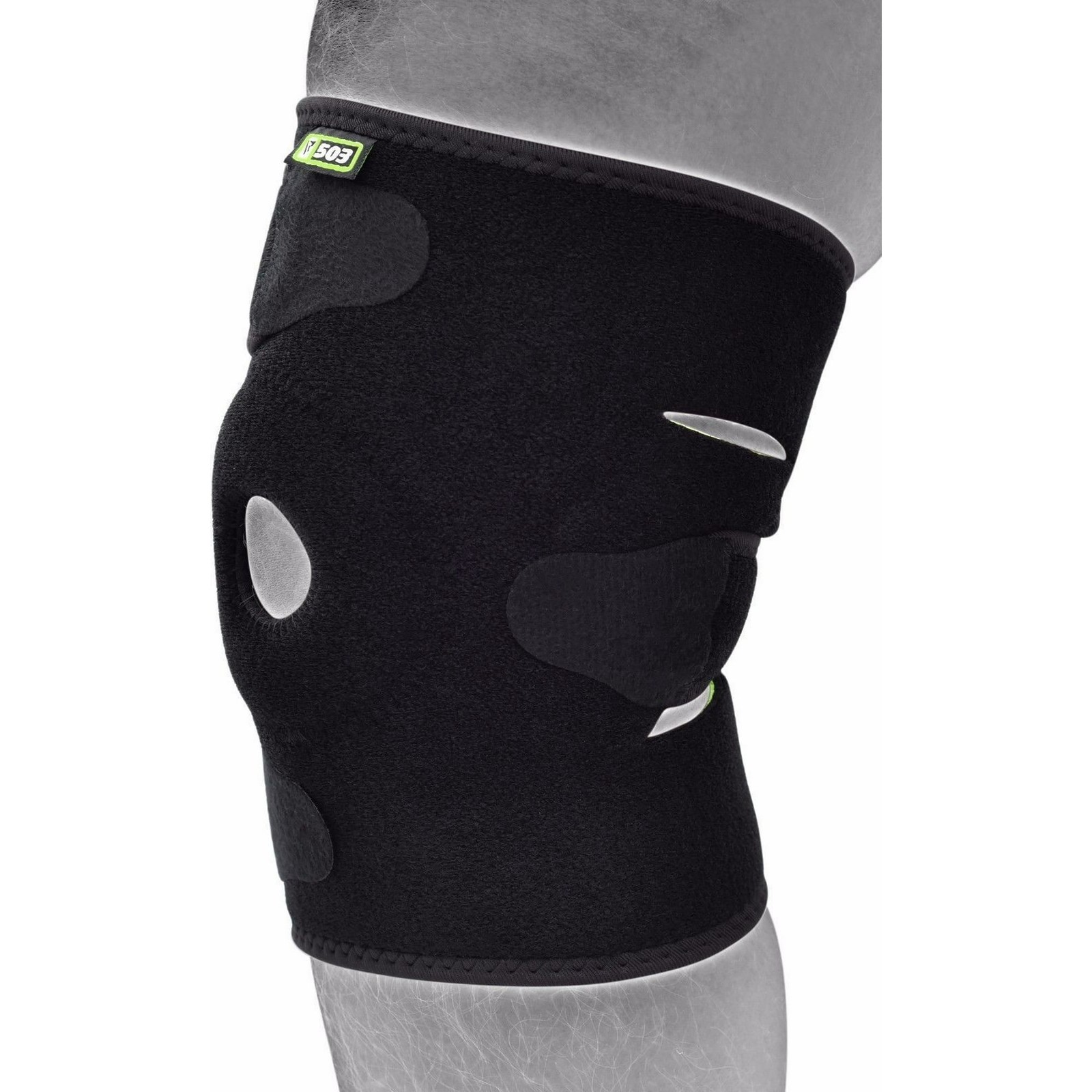 RDX Knee Brace Protector Strap Muscle Support Sleeve Bandage Training Black