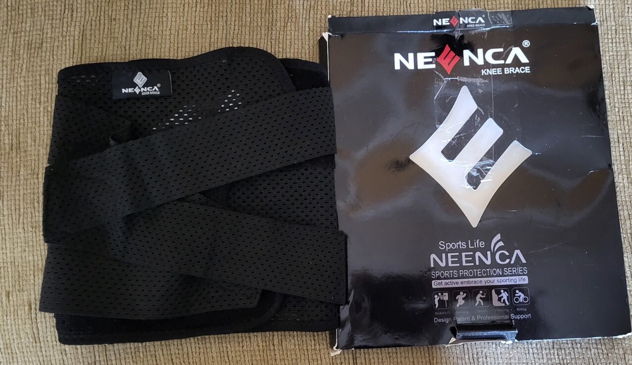 Knee Brace for Pain Compression Support Mesh Fabric Side Stabilizer Open Box-3XL
