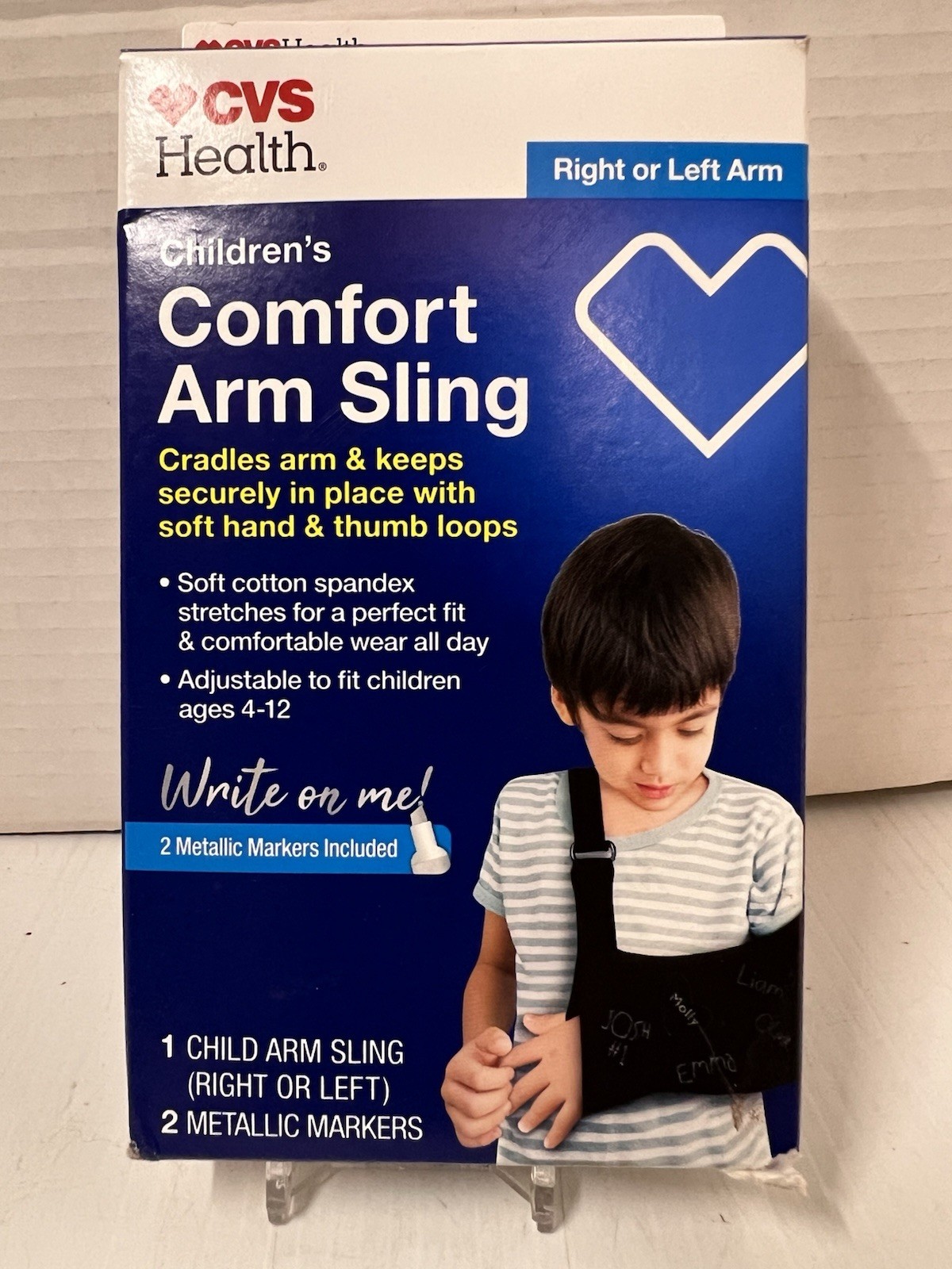 CVS Health Children’s Comfort Arm Sling w/2 Metallic Markers Right Or Left Arm