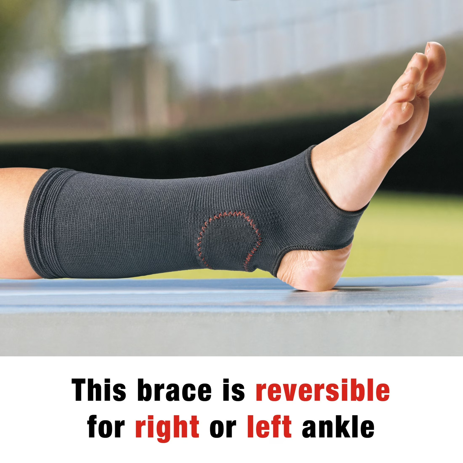 Brand Compression Ankle Support, Small/Medium, Gray, Unisex