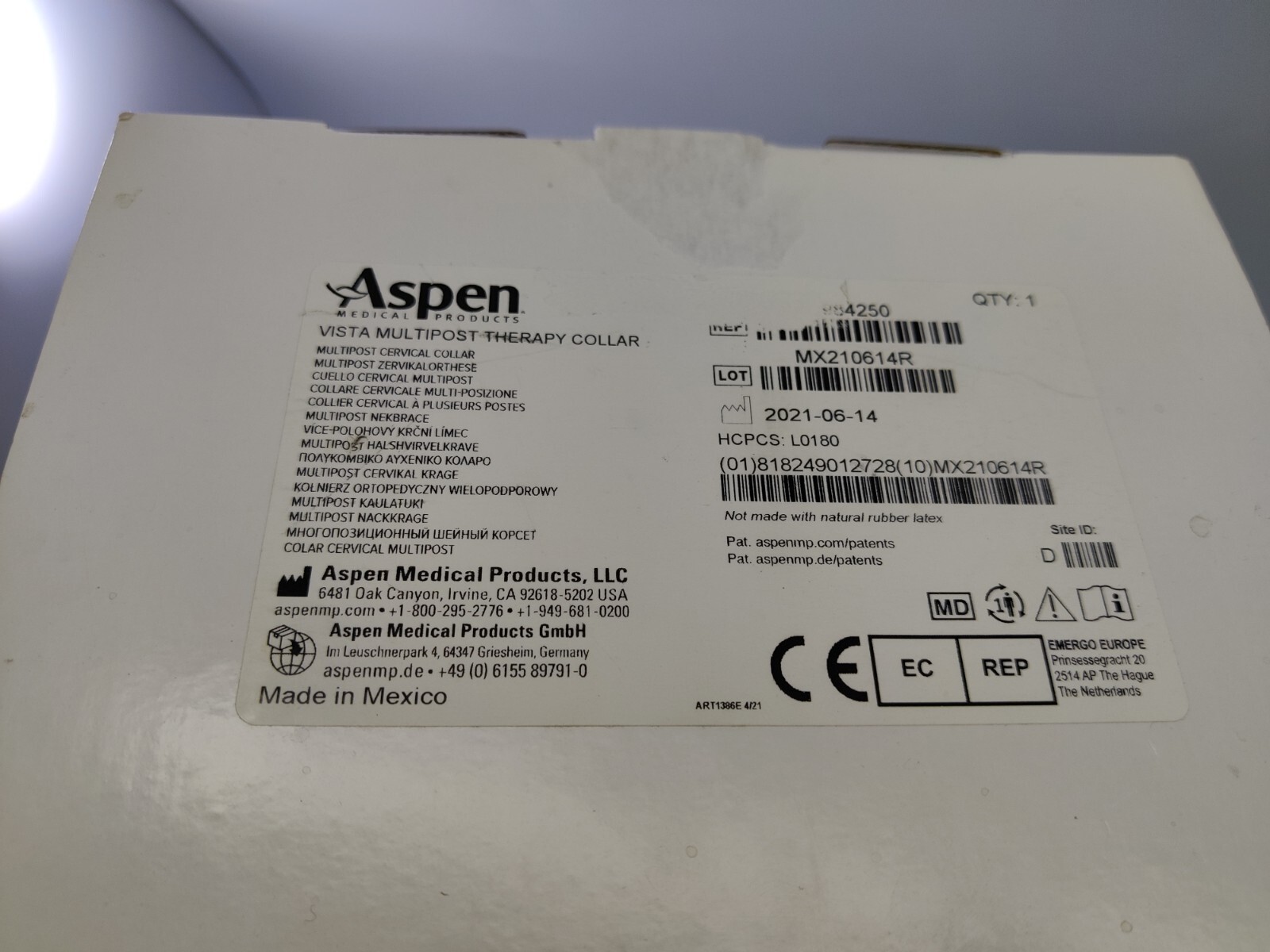 Aspen Vista Multipost Therapy Collar Green No Blue Pack 984250