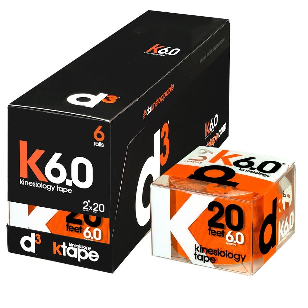 D3 K6.0 – 2In X 20Ft Orange 6 Rolls Latex-Free Hypoallergenic Joint