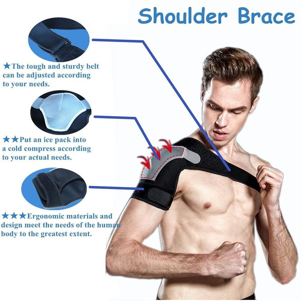 Shoulder Brace Torn Rotator Cuff Joint Pain Relief Support Belt Sleeve Sprains