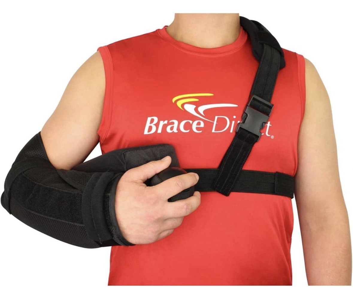 Shoulder Immobilizer with Abduction Sling for injury support-Large
