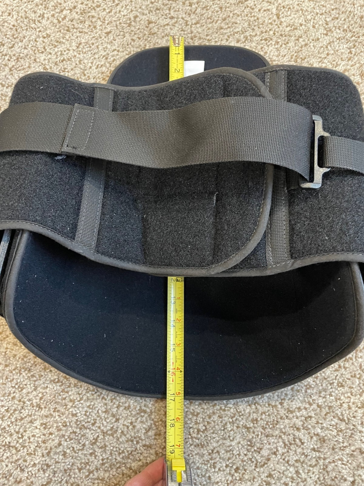 Ninja Back Brace, Small/ Medium Adult, Black, Hard Plastic Support, Adjustable