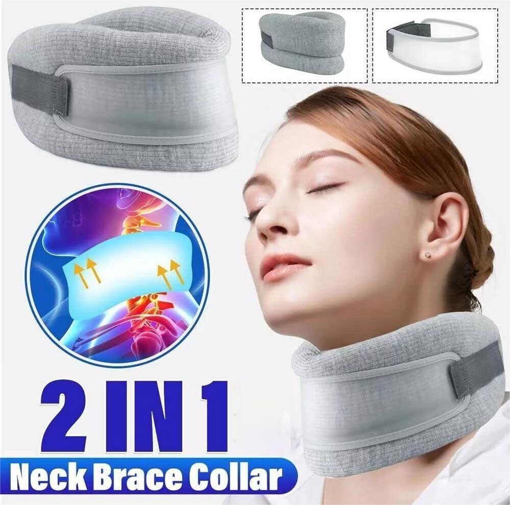 Cervical Traction Decompression Device Neck Shoulder Support Brace Pain Relief