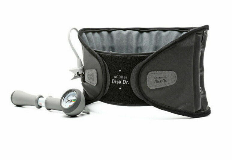 Disk Dr WG30 G2 Waist Disc Traction Rehabilitation VAP Air HandPump XL 40~46″ Bk
