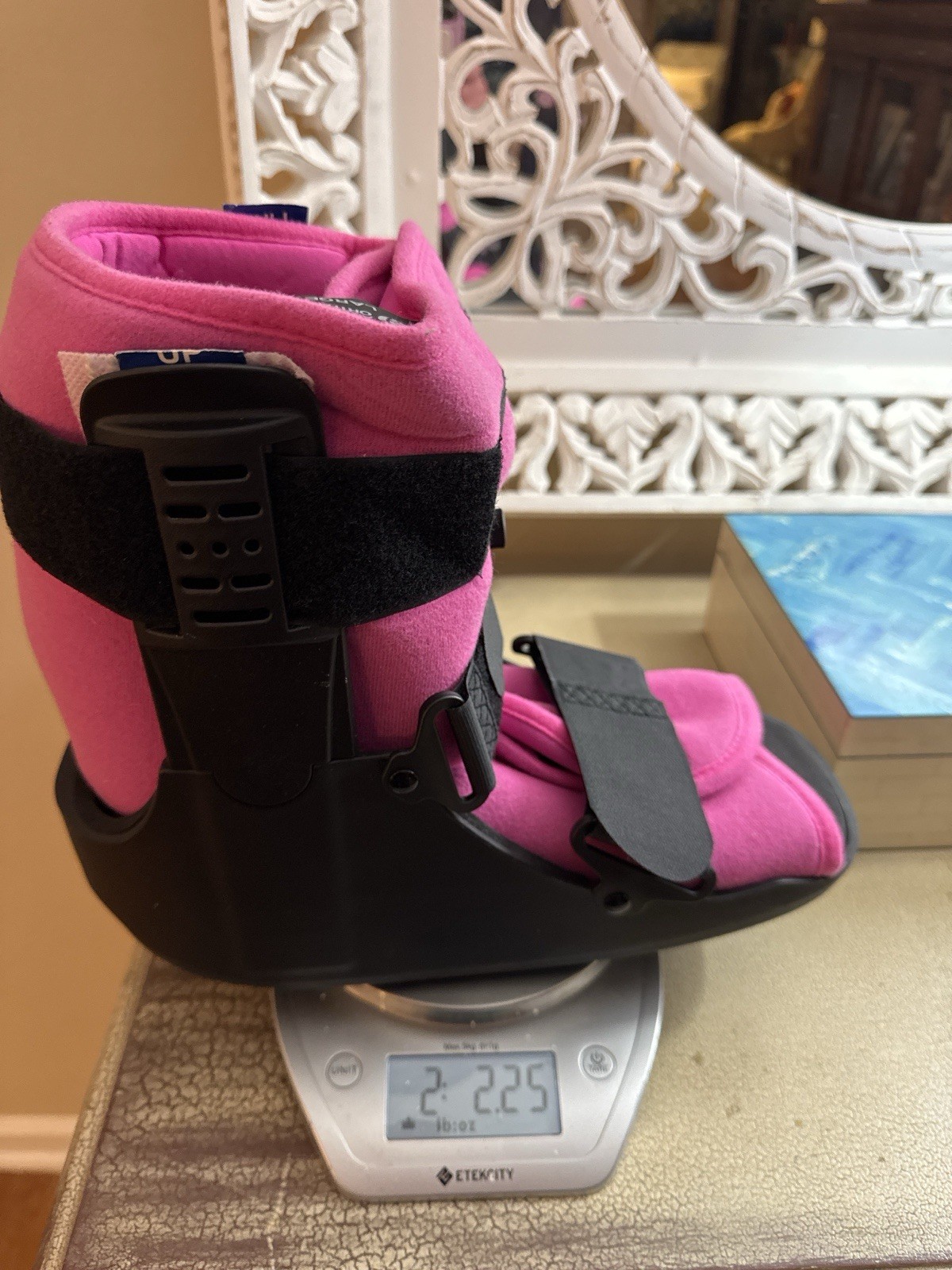 Superior Braces Low Top Air Fracture Boot Pink Liner Large Advanced Ortho